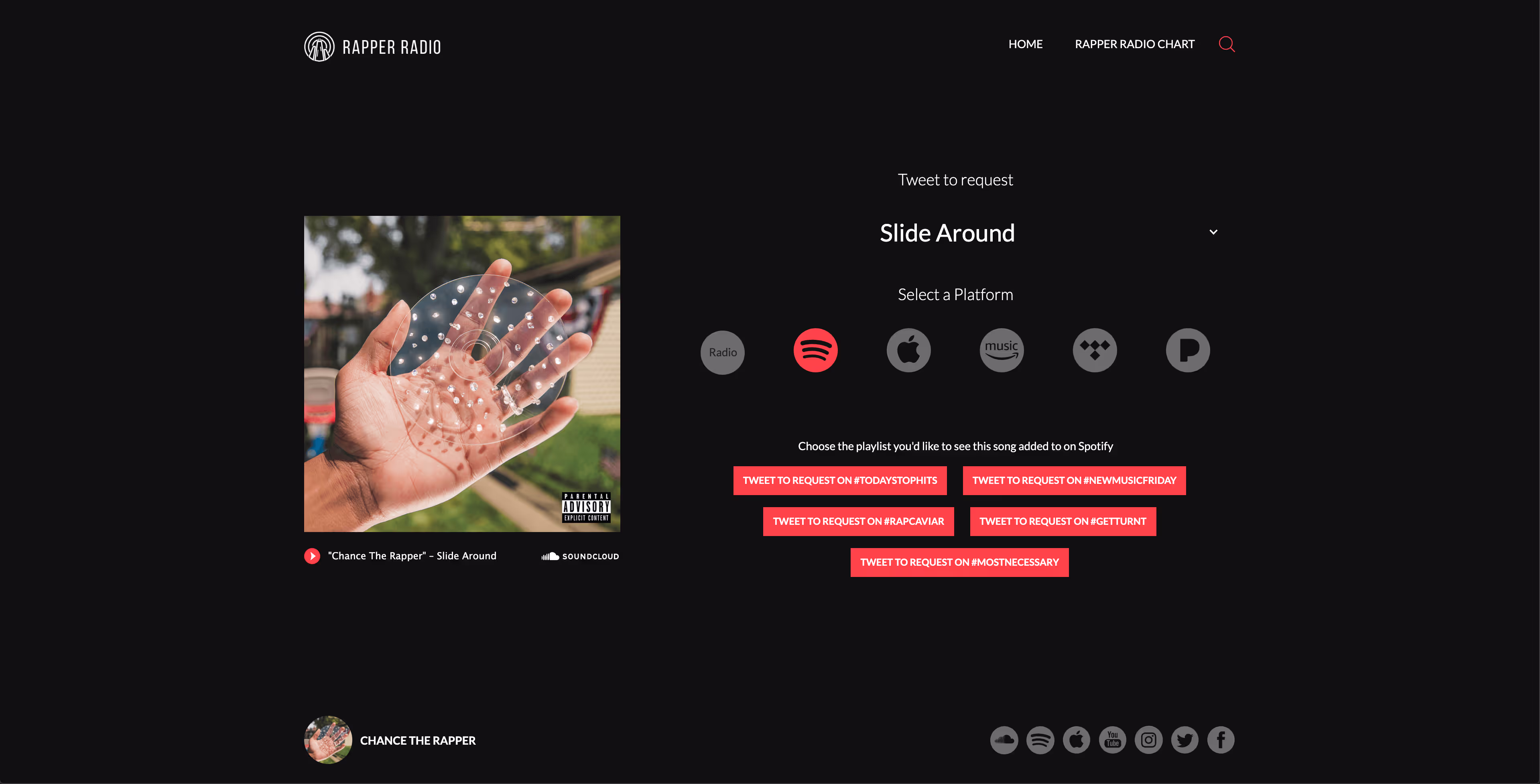 Tracks by Chance the Rapper artist page
